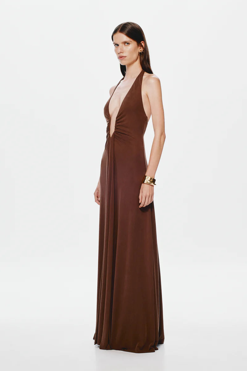 Jennifer Cupro Maxi Dress