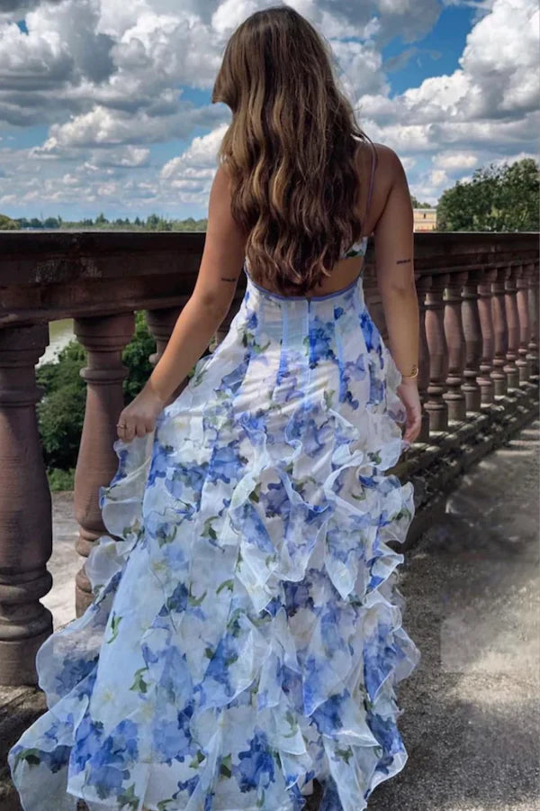 Menti Iris Flower Maxi Dress Menti Iris Flower Maxi Dress